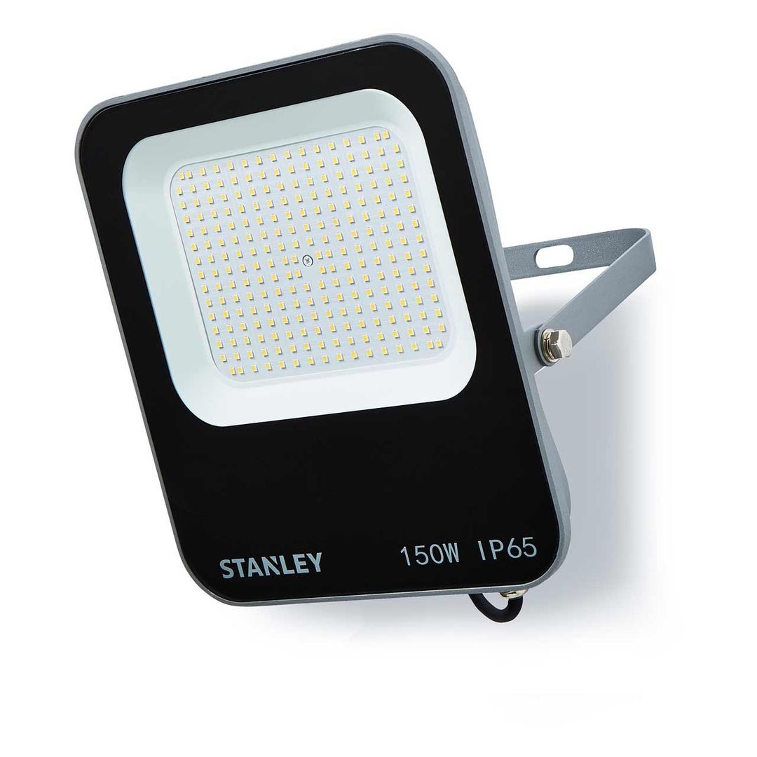 Stanley 150W LED Floodlight in Black & Anthracite - Image 1