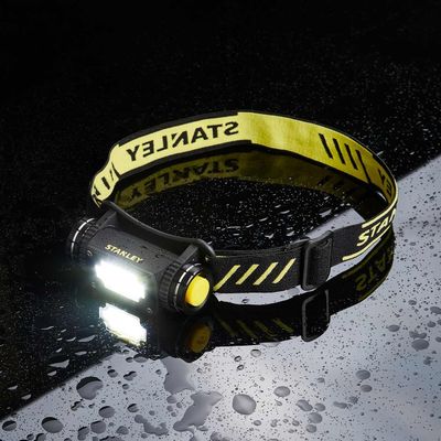 Stanley Battery Powered LED Head Torch with Magnet in Black & Yellow