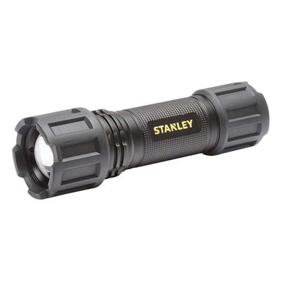 Stanley 600 Lumen Battery Powered LED Adjustable Hand Torch in Black & Yellow