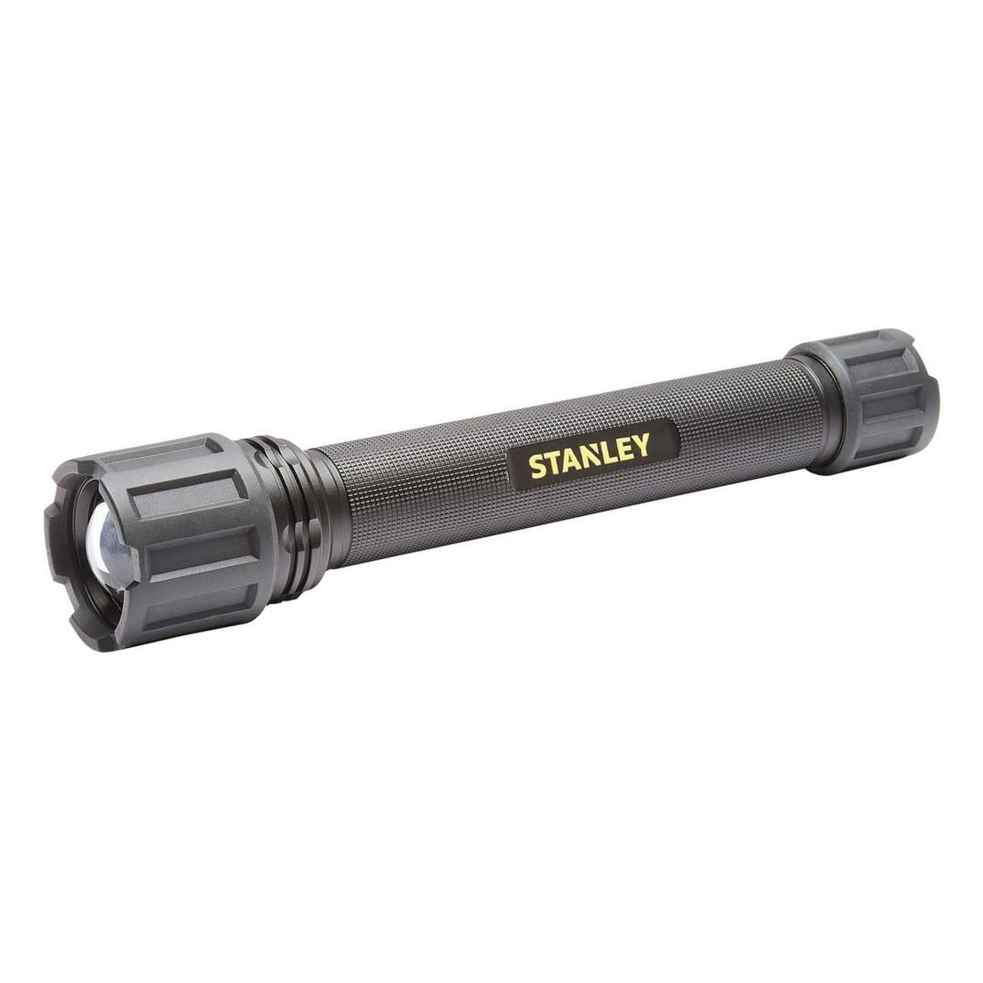 Stanley 800 Lumen Battery Powered LED Adjustable Hand Torch in Black & Yellow - Image 1