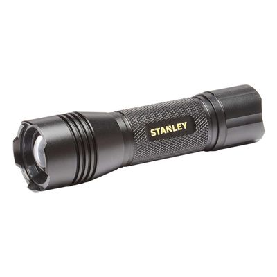 Stanley 350 Lumen Battery Powered LED Adjustable Hand Torch in Black & Yellow