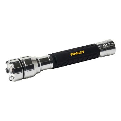 Stanley 500 lumen Battery Powered LED Hand Torch in Silver & Black