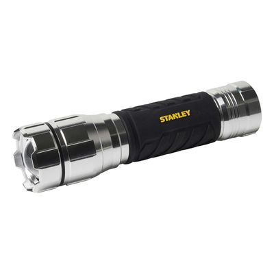 Stanley 1000 lumen Battery Powered LED Hand Torch in Silver & Black