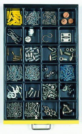 Bisley Multidrawer Insert Tray Plastic 24 Compartments 215x340x51mm 224P5