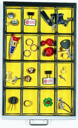 Bisley Multidrawer Insert Tray Plastic 16 Compartments 235x370x50mm 225P5 - Image 1