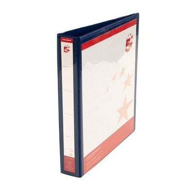 5Star 5 Star A4 Pres RBndr PP 25mm 4D-Ring Blu ring binder Blue, White