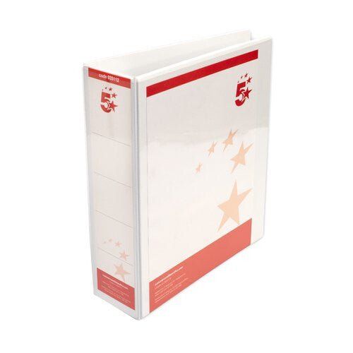 5Star 933112 ring binder A4 Red, White - Image 1