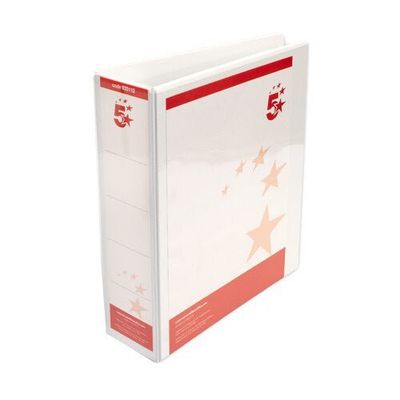 5Star 933112 ring binder A4 Red, White