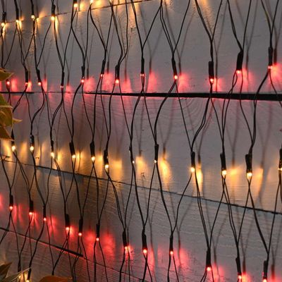 Festive Indoor & Outdoor 175cm x 120cm Firefly Net Lights Red & Warm White LEDs