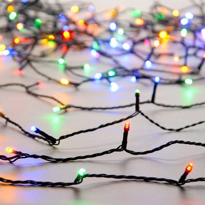 Festive 28.7m Indoor & Outdoor Multifunction Christmas Fairy Lights 360 Multi-Coloured LEDs