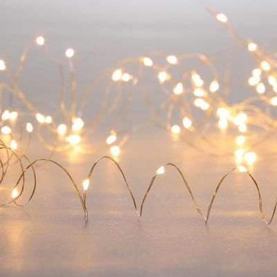 Festive 10m Multifunction Battery Fairy Lights 200 Warm White LEDs - Thumbnail 2