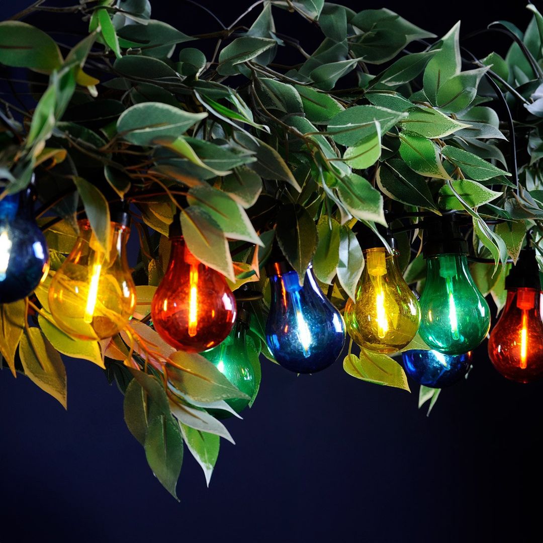 Festive LED Filament Connectable Outdoor Festoon Light Multi-Coloured Clear - Image 1