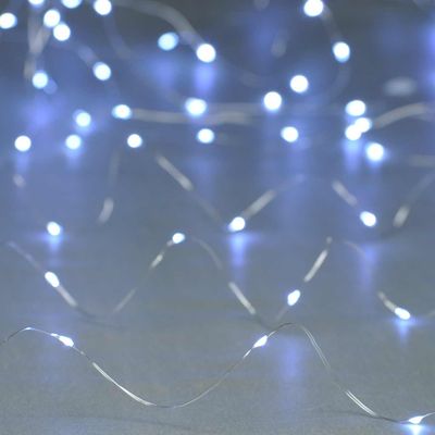 Festive 5m Multifunction Battery Fairy Lights 50 Cool White LEDs - Thumbnail 2