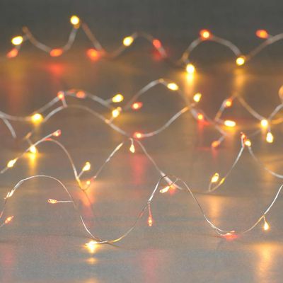 Festive 4m Multifunction Battery Cluster Fairy Lights 80 Red/Warm White LEDs