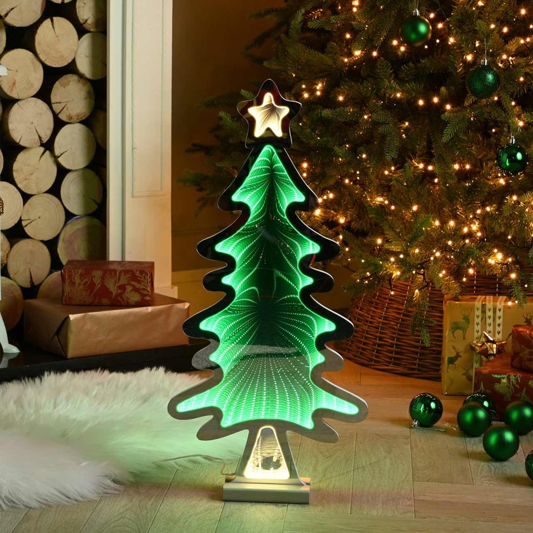 Festive 60cm Christmas Tree Infinity Light - Image 1
