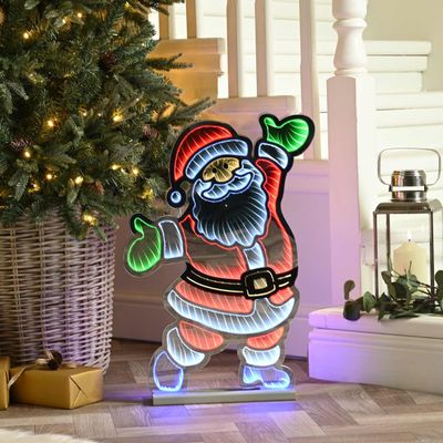 Festive 60cm Santa Infinity Light