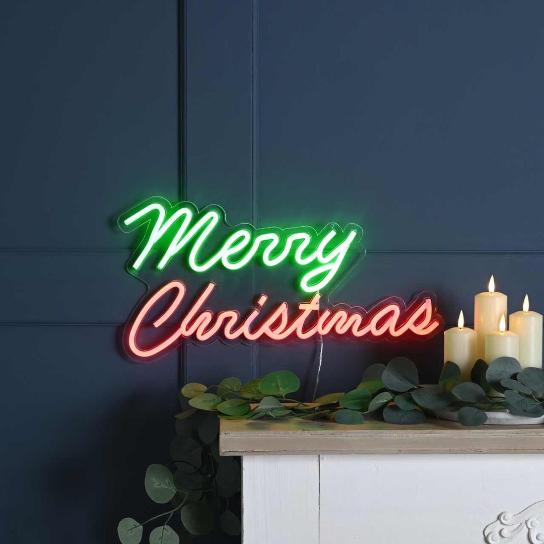 Festive 50cm LED Neon Flex MERRY CHRISTMAS - Image 1