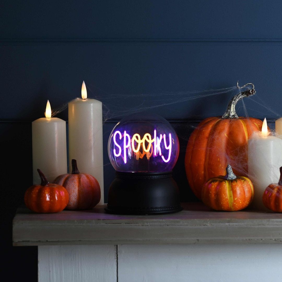 Festive 14cm Battery Operated Spooky Lit Globe - Image 1