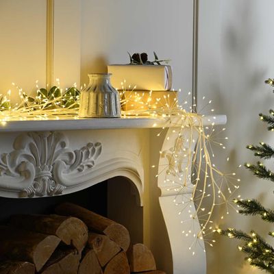 Festive 160cm LED Lit Microdot Branch - White