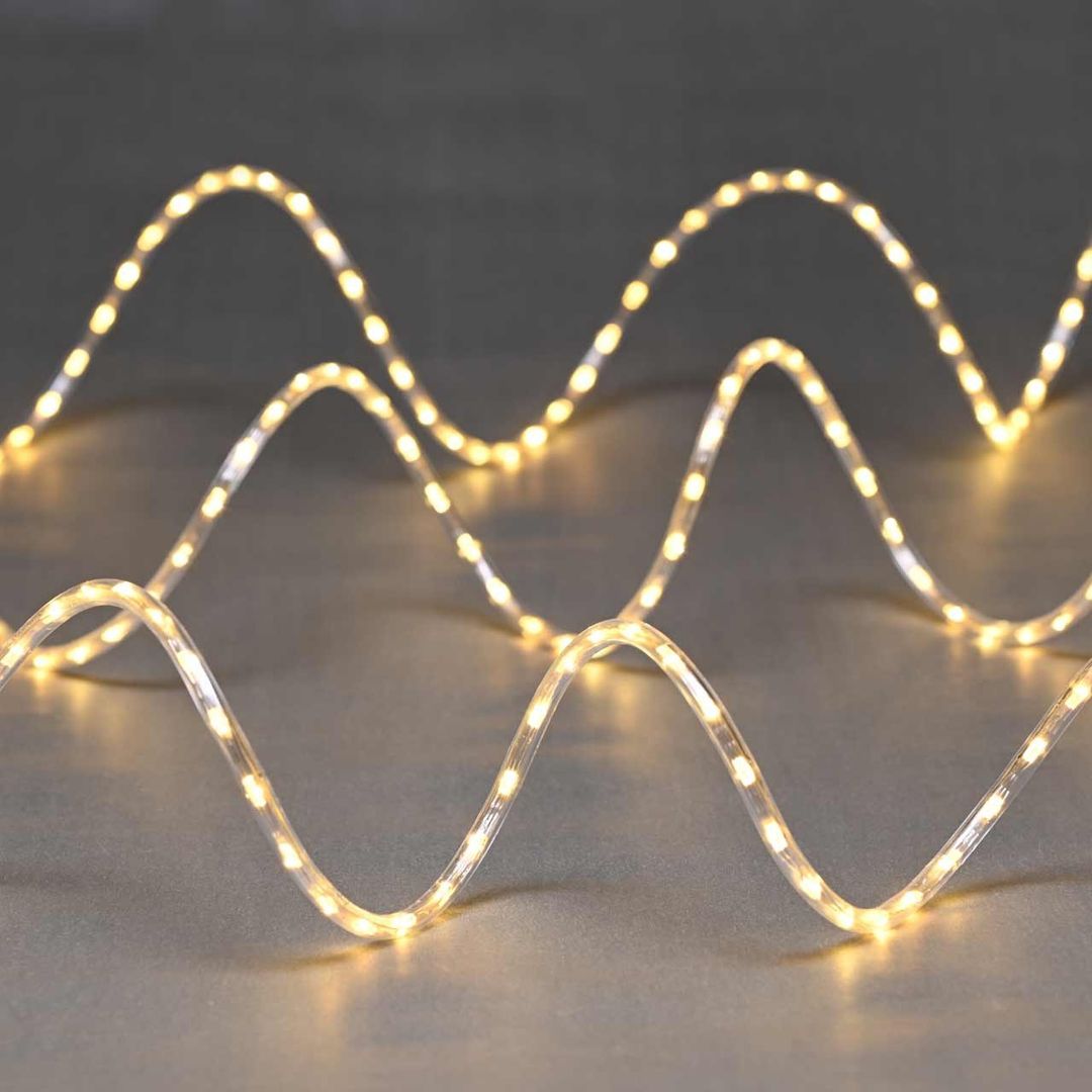 Festive 3.2m LED Snowing Effect Rope Light Warm White - Image 1
