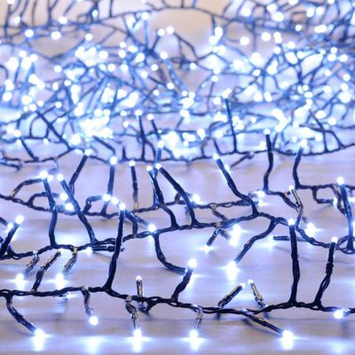 Festive Indoor & Outdoor 9.7m Multifunction Cluster Lights 750 Cool White LEDs