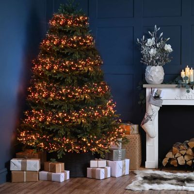 Festive Indoor & Outdoor 9.7m Multifunction Cluster Lights 750 Red & Warm White LEDs