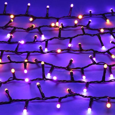Festive 350 Glow-Worm Lights Purple and Orange - Thumbnail 2