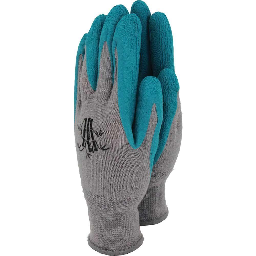 Town and Country Weed Master Bamboo Gloves Grey / Teal XS - Image 1