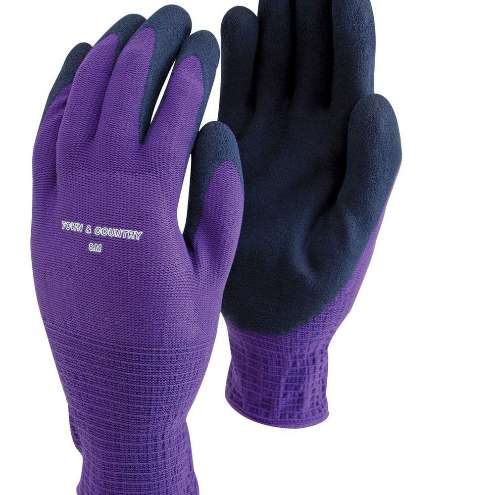 Town and Country Mastergrip Gloves Purple M - Image 1