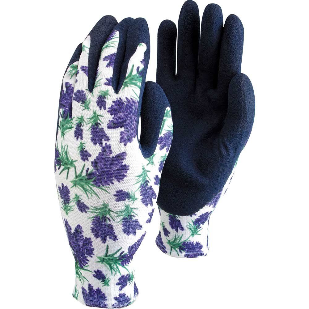 Town and Country Mastergrip Patterns Garden Gloves Wind Flower M - Image 1
