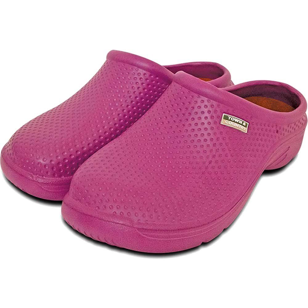 Town and Country EVA Cloggies Garden Shoes Purple Size 8 - Image 1