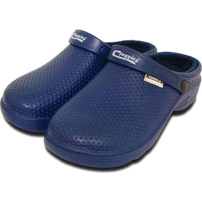 Town and Country Fleecy EVA Cloggies Garden Shoes Navy Blue Size 7
