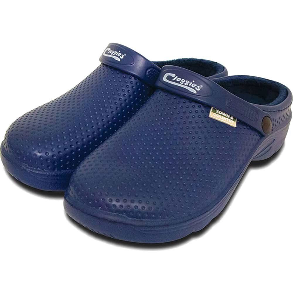 Town and Country Fleecy EVA Cloggies Garden Shoes Navy Blue Size 9 - Image 1