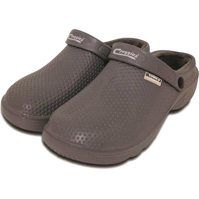 Town and Country Fleecy EVA Cloggies Garden Shoes Charcoal Size 9