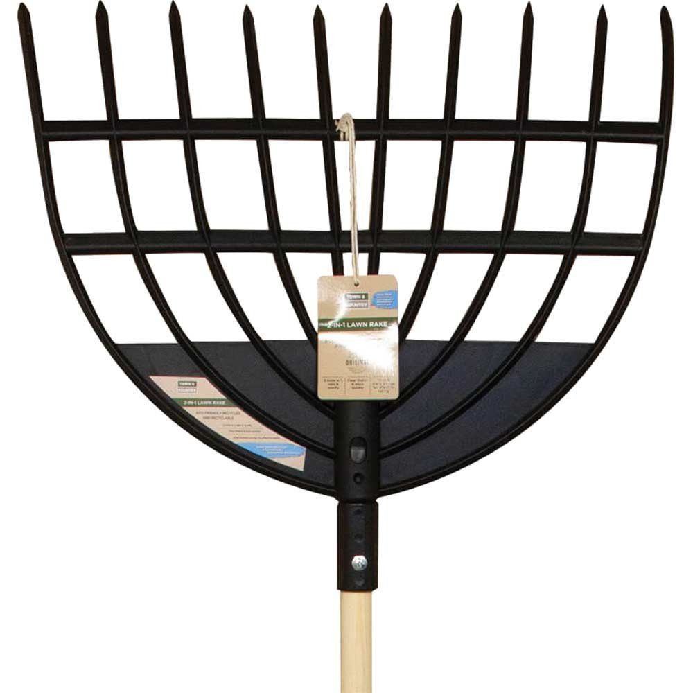 Town and Country 2 in 1 Eco Lawn Rake - Image 1