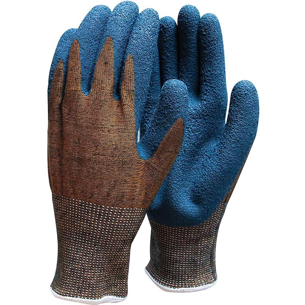 Town and Country Eco Flex Pro Garden Gloves Blue / Brown M Pack of 1 - Image 1