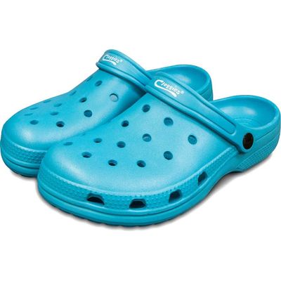 Town and Country Casual Cloggies Garden Shoes Teal Size 7
