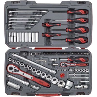 Teng Mecca Pro 95 Pieces 1/4" and 1/2" Socket and Tool Set Combination