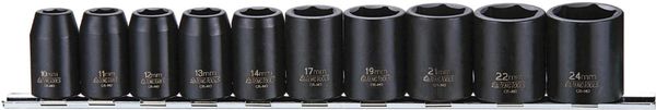 Teng 9121 1/2In Drive 9121 Impact Socket Set 10 Piece