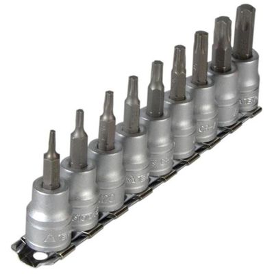 Teng M3813TX M3813Tx Socket Clip Rail Set Of 9 External Torx 3/8In Drive - Thumbnail 2