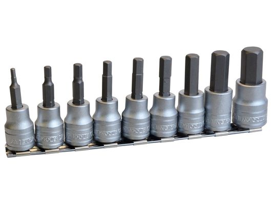 Teng M3812 M3812 Socket Clip Rail Hex Socket Metric 3/8In Drive