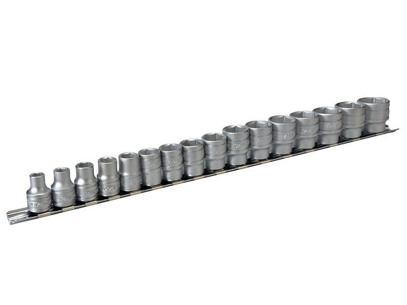 Teng M3816 M3816 Socket Clip Rail Set Of 16 Metric 3/8In Drive - Image 1