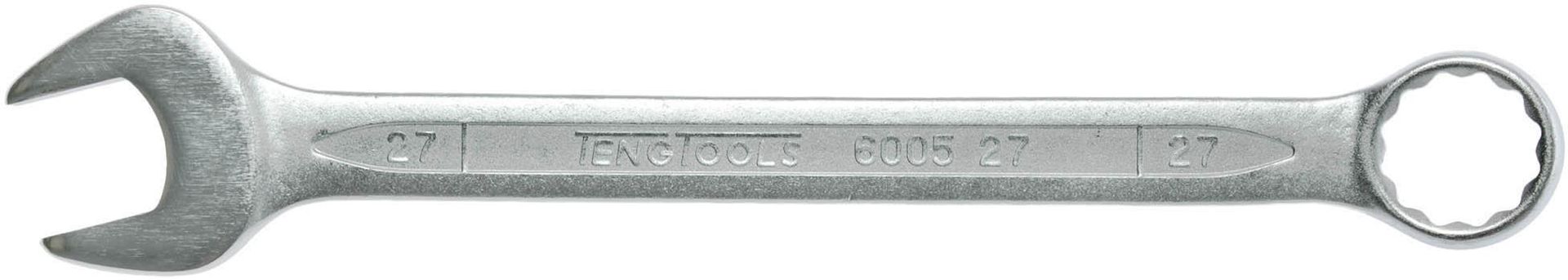 TENG TOOLS TEN600527 Combination Spanner 12 Point 15° Chrome vanadium Stain Finish 27 mm - Image 1