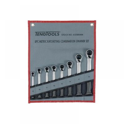 Teng 6508RMM Ratcheting Combination Spanner Set 8 Piece