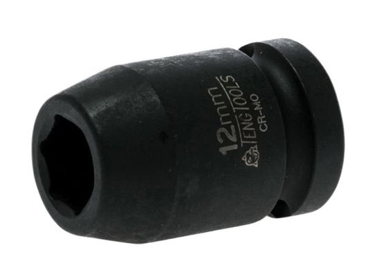 Teng 920512N Impact Socket Hexagon 6-Point 1/2In Drive 12Mm