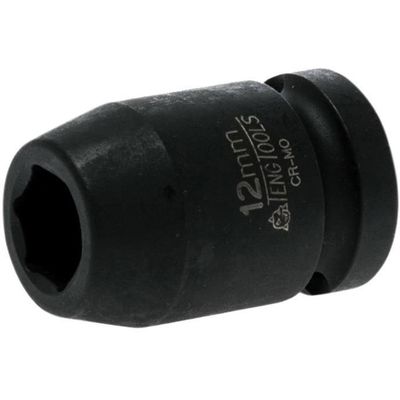 Teng 920512N Impact Socket Hexagon 6-Point 1/2In Drive 12Mm - Thumbnail 2