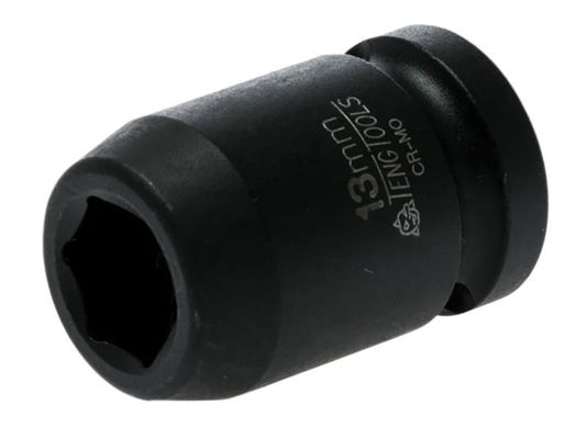Teng 920513N Impact Socket Hexagon 6-Point 1/2In Drive 13Mm