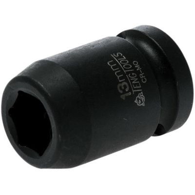 Teng 920513N Impact Socket Hexagon 6-Point 1/2In Drive 13Mm - Thumbnail 2