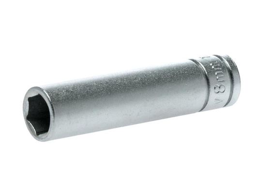 Teng M140608 Hexagon Socket Deep 6 Point Regular 1/4In Drive 8Mm