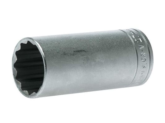 Teng M120627C Bi-Hexagon Socket Deep 12-Point 1/2In Drive 27Mm